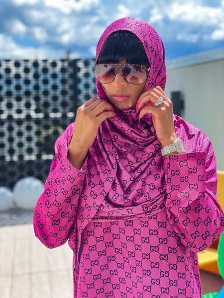 Queen Gucci Hijab Pink