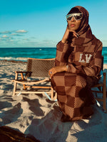 Queen LV Brown Hijab