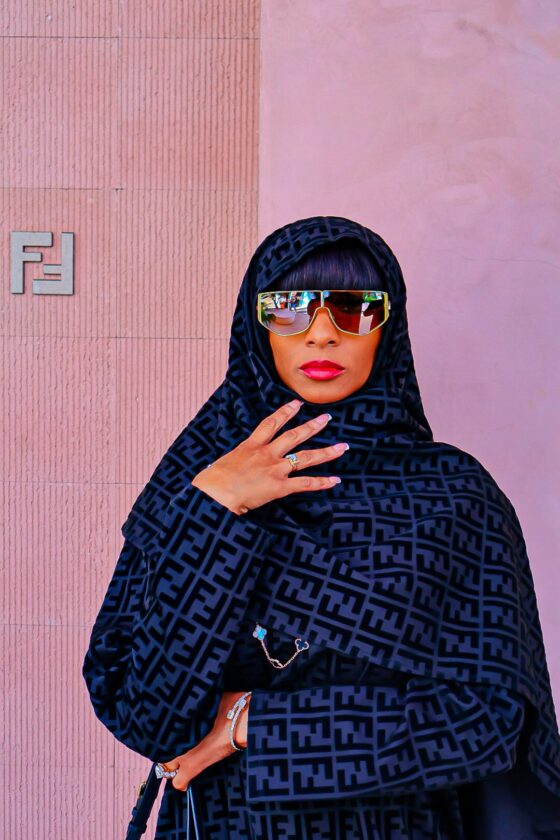 QUEEN FF BLACK HIJAB